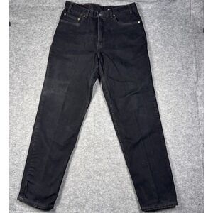 Vintage Levis 550 Jeans Men 36x34 Black (34x33) Batwing Baggy Y2K Made in USA